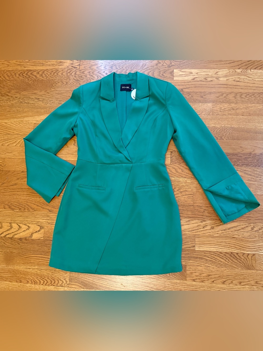 Emerald Green Blazer Dress size L - Picture 8 of 13